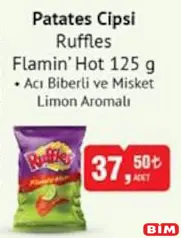 RUFFLES FLAMİN HOT PATATES CİPSİ 125 G